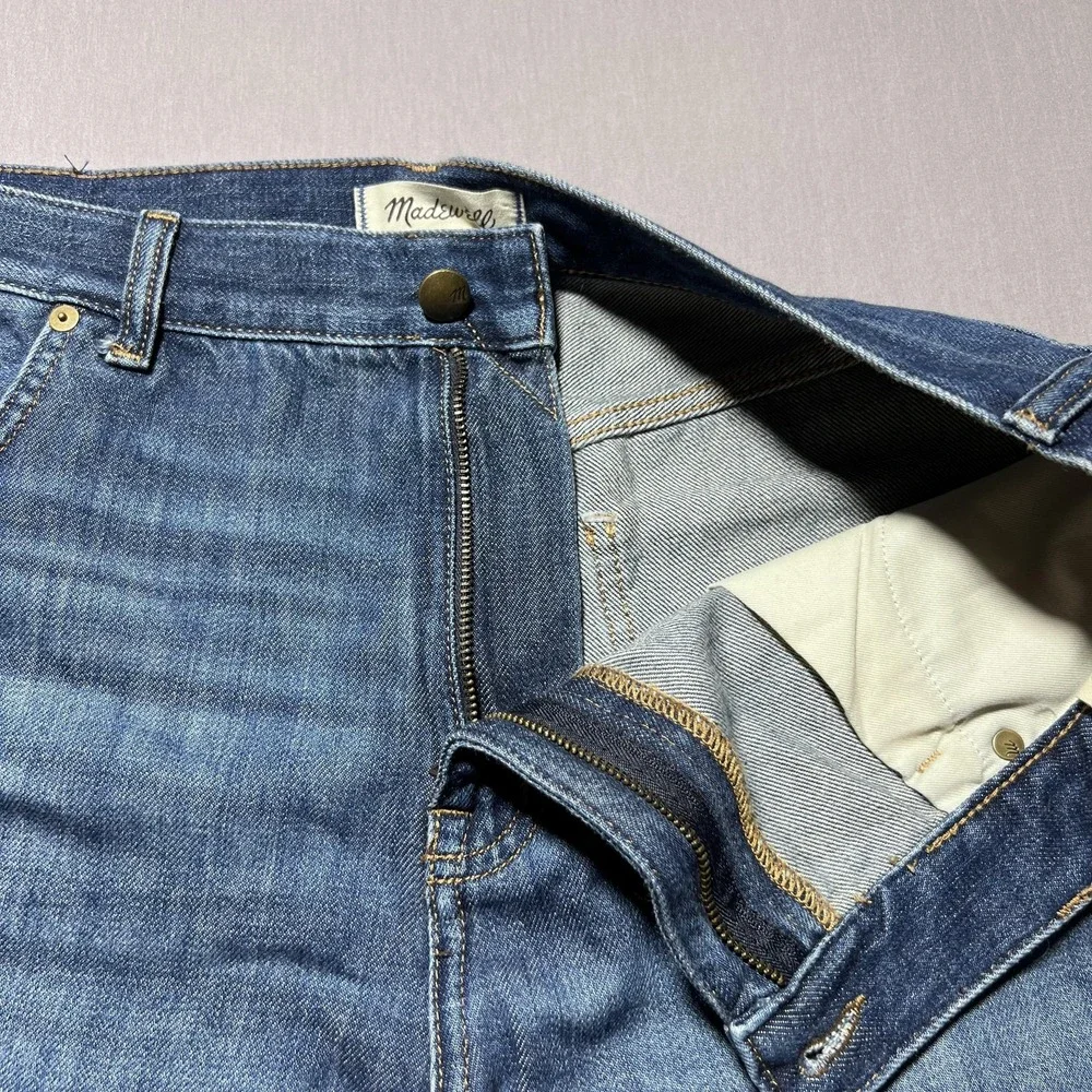 Madewell Superwide-Leg Jeans Softdrape Edition Womens 32 Blue High Waist - Picture 6 of 15